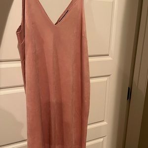 Light Pink suede dress.